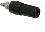  Mufa banana mama 4mm montabil executie din plastic negru (15396)