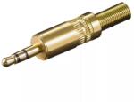 Goobay Mufa Jack 3.5 mm stereo tata metal aurit Goobay (11018) - balutatech