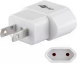 Goobay Adaptor de retea SUA Japonia la fisa Euro tip C CEE 7 16 mama 10A alb Goobay (45345)