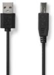 Nedis Cablu imprimanta USB 2.0 USB-A tata - USB-B tata 3m negru Nedis CCGL60101BK30 (CCGL60101BK30)