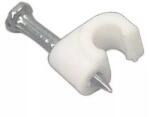 Well Cleme clips fixare cablu rotund plastic cu cui 4mm alb 100buc Well (CLPR-4WE-WL) - balutatech