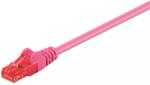 Goobay Cablu UTP Cat6 mufat 1m patch cord magenta Goobay (95261) - balutatech