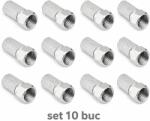 Cabletech Set 10 mufe F 6.8mm cu garnitura RG6 WTY0451-10 (22998)
