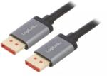 LogiLink Cablu DisplayPort v1.4 HDCP v2.2 tata-tata 2m negru LOGILINK CDA0105 (CDA0105)