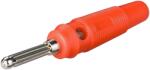Goobay Conector banana tata rosu 4mm cauciuc moale Goobay 11459 (11459)