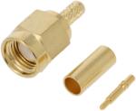 ADAM TECH Mufa SMA tata drept LMR100 RG174 RG316 crimpat pe cablu PTFE RF2-02B-T-02-50-G ADAM TECH (RF2-02B-T-02-50-G) - balutatech
