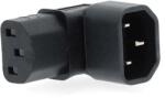 Nedis Conector alimentare IEC-320-C13 - IEC-320-C14 cotit 90 Nedis CEGB1190BK (23346)