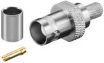 Goobay Cuplaj crimp mufa tata BNC pentru cablu RG59 U 50 ohm cu pin de aur Goobay (11358)