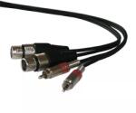 IBIZA Cablu 2x RCA tata la 2x XLR mama 3m (CM3RXF-2) - balutatech