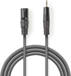 Nedis Cablu audio XLR 3-Pin tata - 3.5mm Jack tata 3m gri Nedis (COTH15300GY30)