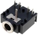 Valueline Conector 3.5mm stereo jack montabil pe panou cu intrerupator Valueline JC-128 (JC-128) - balutatech