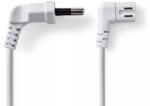 Nedis Cablu alimentare Euro tata cotit - 2 Pini IEC-320-C7 cotit 3m alb Nedis (PCGP11055WT30)