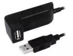 LogiLink Cablu USB 2.0 A soclu mama - USB A mufa tata nichelat 1.5m negru LOGILINK (CU0036) - balutatech
