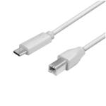 LogiLink Cablu USB2.0 TYPE C - USB B tata 1m 3A gri LOGILINK CU0160 4052792053159 (CU0160)