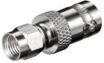 Goobay Adaptor SMA tata - BNC mama pini auriti pentru cablu RG 174 U Goobay 11856 (11856)