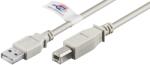Goobay Cablu USB 2.0 HI-SPEED tip A la tip B imprimanta 2m 480Mbit s Cupru dublu ecranat gri 50831 Goobay (50831)
