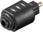 Goobay Adaptor Mini-TOSLINK 3.5 mm mama la TOSLINK tata Placat cu aur 11924 Goobay (11924)