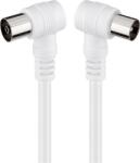 Goobay Cablu coaxial 90 grade la coaxial 90 grade 1.5m dublu ecranat Goobay (11520) - balutatech