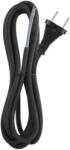 EMOS Cablu de alimentare EMOS S03330 nedetasabil flexibil izolatie cauciuc 2x1.5mm2 3m negru (23482)