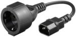 Goobay Cablu adaptor UPS-priza IEC320C14 la Schuko mama 23cm Goobay (93986)