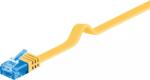 Goobay Cablu plat Cat6A UTP 2m 500MHz RJ45 cupru galben Goobay (19362)
