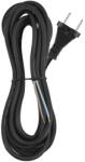 EMOS Cablu de alimentare EMOS S03350 nedetasabil flexibil izolatie cauciuc 2x1.5mm2 5m negru (23483)