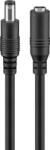 Goobay Cablu de extensie alimentare DC 5.5 x 2.5 mm mama-tata 10m cupru 0.5mm negru Goobay (71402)
