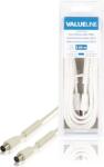 Valueline Cablu antena coaxial 100dB coaxial tata - coaxial mama 5m alb Valueline (19107)