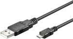 Goobay Cablu USB 2.0 1m A tata la micro USB tata negru Goobay (93918)