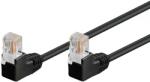 Goobay Cablu patch UTP CAT5e RJ45 2x90 3m CCA negru Goobay (17223)