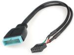 Gembird Cablu PC alimentare intern USB2.0 9pin - USB 3.0 19pin 0.3m Cablexpert GEMBIRD CC-U3U2-01 (22622)