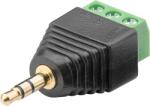 Goobay Adaptor bloc terminal cu 3 pini tip regleta cu surub la Jack 3.5 mm tata 3 pini stereo Goobay 76745 (76745) - balutatech