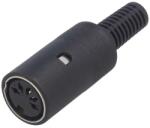 Ninigi Conector DIN 5 pini mufa mama drept pe cablu NINIGI DC-007 (DC-007) - balutatech