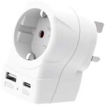 SKROSS Adaptor priza Skross 1.500283-E EU la UK USB-A USB-C 20W (1.500283-E)