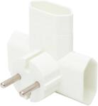 Somogyi Elektronic Soclu EURO x3 distribuitor T alb montare incastrata Home TPF3E (22697)