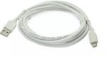 Gembird Cablu 3m micro USB 5pini - USB A 2.0 alb inLine Gembird (USBABMICRO3W) - balutatech