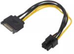 Akyga Cablu de alimentare PCI-E 6pin mama - SATA tata 0.15m pentru placa video AKYGA AK-CA-30 (AK-CA-30)