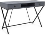 AKORD Birou industrial grafit cu 2 sertare si raft, cadru metalic, 120 cm (AK-26968849)