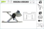 VALEO Mecanism actionare geam VALEO 850265 (850265)