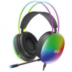 XO GE11 RGB USB-A 3.5 mm jack black Слушалки
