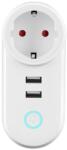 Tuya Priza Inteligenta cu USB, 16A, Wireless 2, 4GHz, 2 X USB, Smart Home, Google Home. Amazon Echo, Alexa @SmartWiz