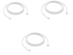 quandes Set 3 Cablu de date USB-C -C, Woven, pentru iPhone 15/15 Pro Max/iPad Pro 2023, si altele, QUANDES® (1m), bulk