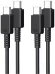 quandes Set 2 buc 5A cablu date 1M typ C -C pentru samsung galaxy s22, s23, QUANDES®