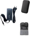 quandes Kit Incarcator casa de marcat pentru datecs, 31.5W 9V/3.5A DP25, DP150, WP50, WP500, WP50MX, mufa noua 5.5 X 2.1 mm, tastatura silicon si geanta protectie