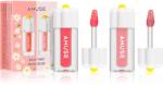 AMUSE Dew Tint Mini Duo set de luciu de buze hidratant culoare Warm Tone 2x1.5 g