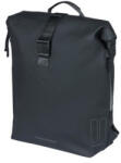 BASIL egyoldalas táska és hátizsák SoHo Backpack Nordlicht, világítással, Hook ON, fekete - bringaboard