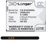 Cameron Sino Li-Polymer akku 3.8V/2400mAh Emporia AK-S2 kompatibilis (CS-EAS200SL)