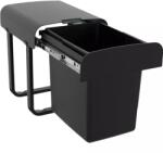 EKOTECH - beépíthető hulladékgyűjtő aladin 40 black bio 1x15 liter - ardesshop