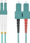 helos Cablu fibra optica helos Duplex OM3, conectori LC-SC, 50/125m, albastru, 2m, LSZH (115740)