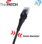 Patchsee Cablu patch retea 0, 9m negru (TP-6A-U/3)